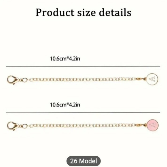 C pink Alphabet Letter Charm Accessories Stanley Cup ID Name Initial Let… - Picture 10 of 11